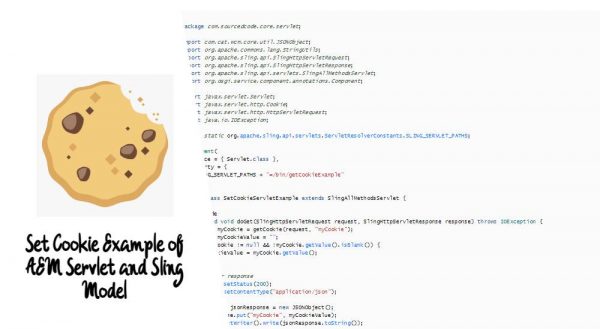 Set Cookie Example of AEM Servlet and Sling Model